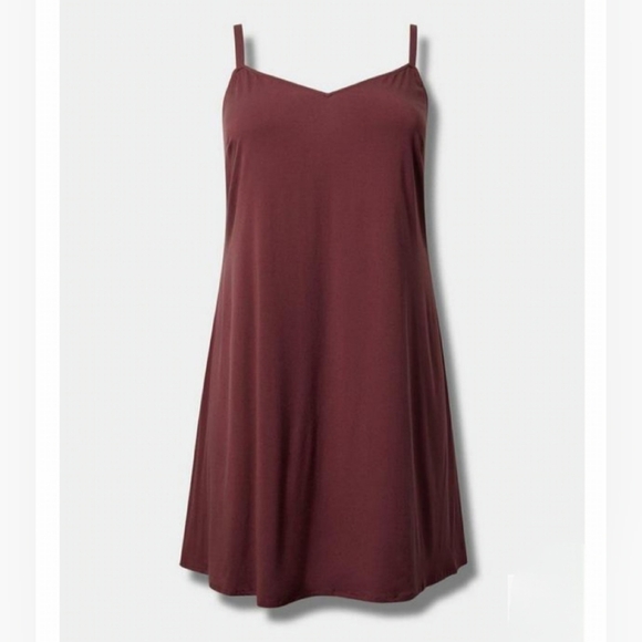 NWT Torrid 2 Sassafras Mini Stretch Challis Slip Dress 2X 18 20 - Picture 6 of 7